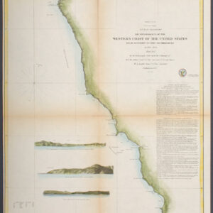 Sketch J No. 12 Reconnaissance of the Western Coast of the United States from Monterey to the Columbia River in three sheets Sheet No. 1
