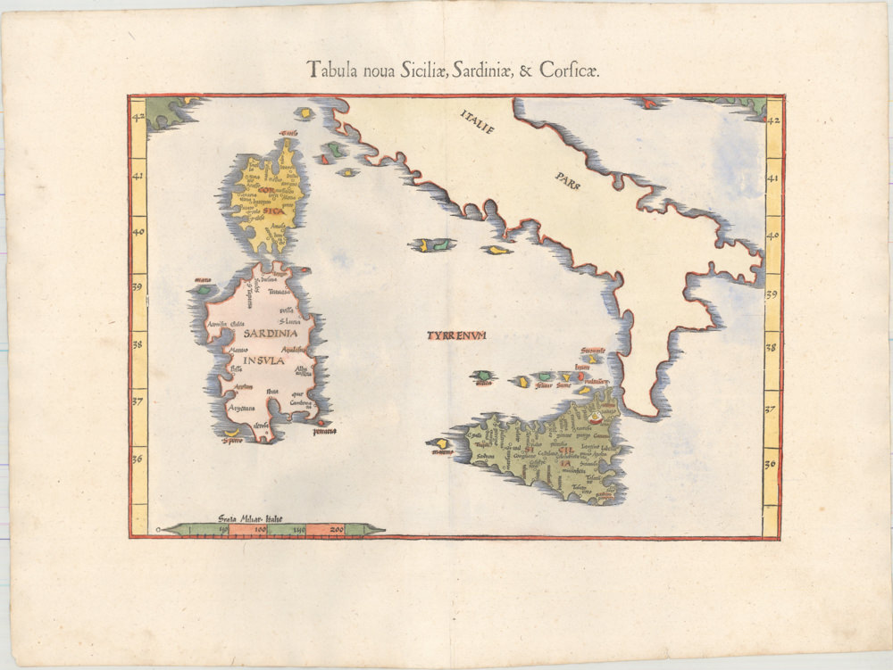 Tabula Nova Siciliae, Sardiniae & Corsicae