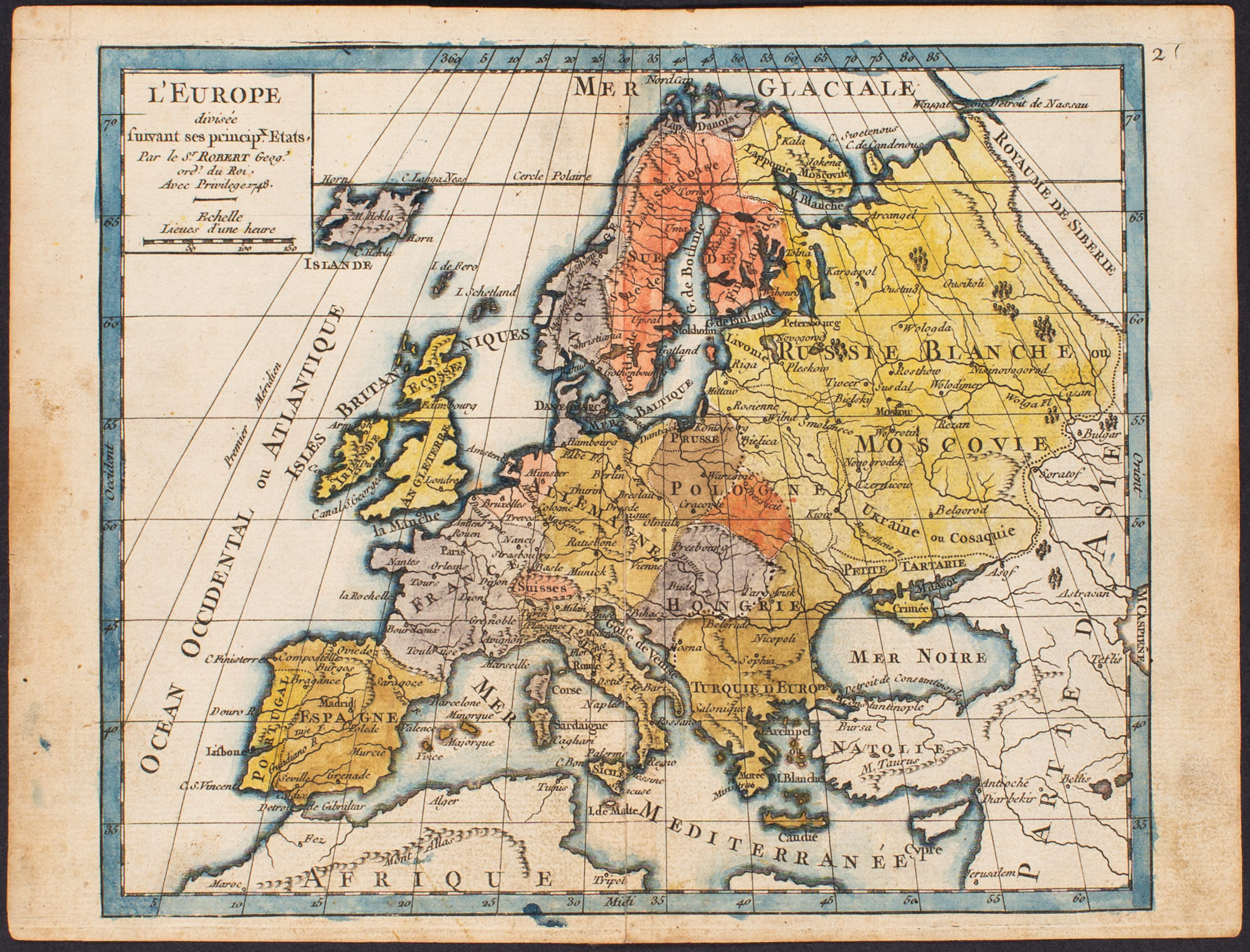 L'Europe divisée suivant ses principx Etats