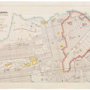 Map of San Francisco, California. Showing limits of the Burned Area destroyed by the Fire of April 18th-21st, 1906, following the Earthquake of April 18th, 1906
