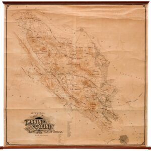 Official Map of Marin County, California 1892 Compiled from Records and Surveys.
