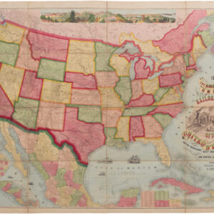 The American Union Railroad Map of the United States, British Possessions, West Indies, Mexico and Central America