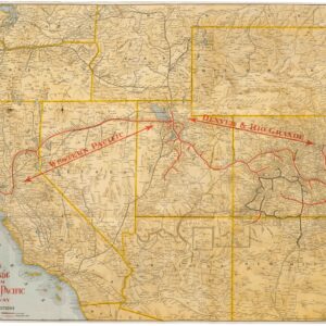 Map of the Denver & Rio Grande System and the Western Pacific Railway and connections