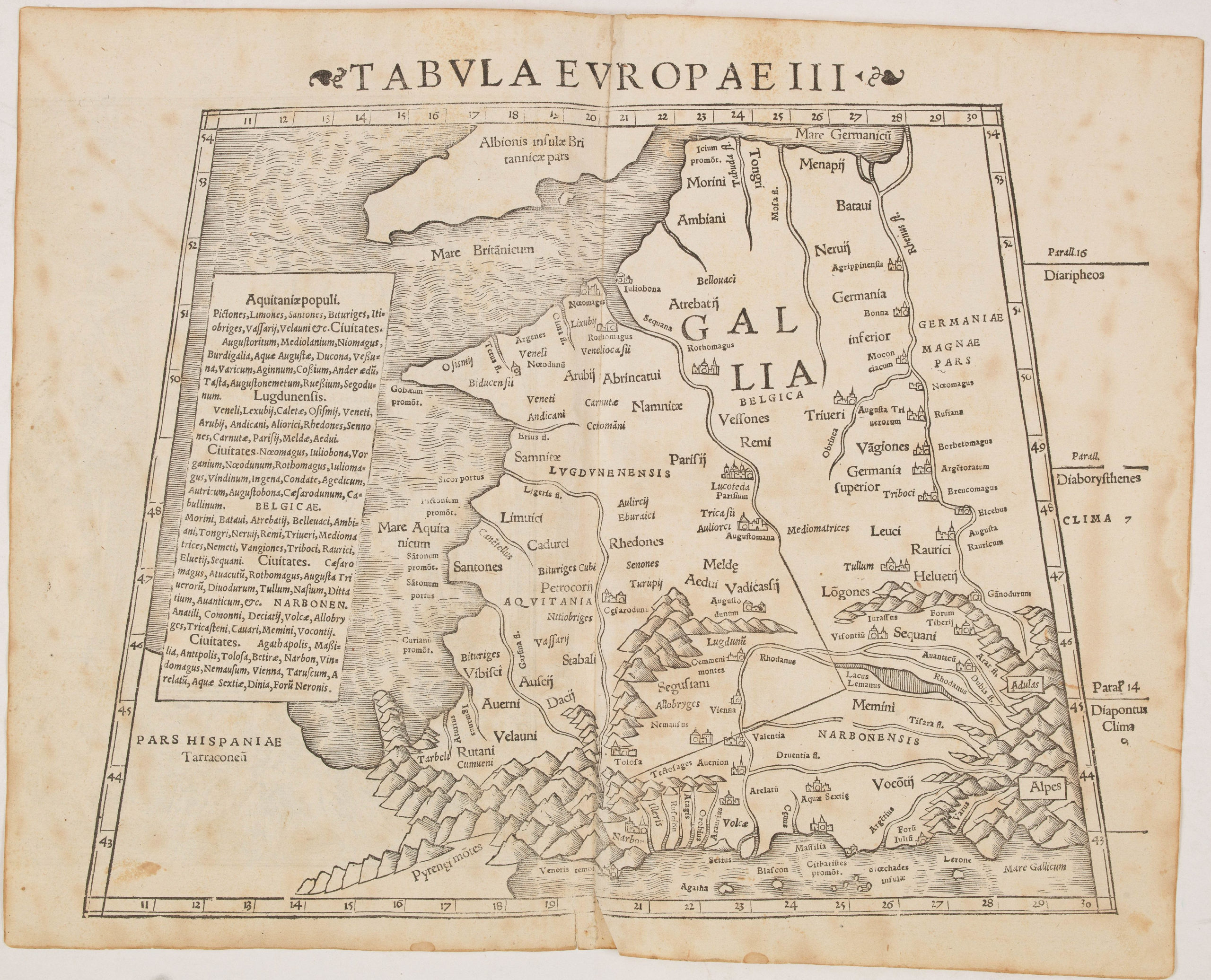 Tabula Europae III (France)