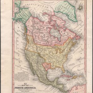 No. 3 Map of North America Engraved to Illustrate Mitchell’s School and Family Geography