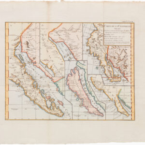 Carte de la Californie Suivant I. la Carte Manuscrite de l’Amerique de Mathieu Neron Pecci…