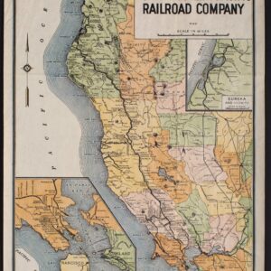 Map of the lines of the Northwestern Pacific Railroad Company RMH