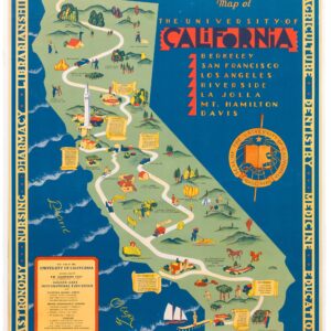 Map of the University of California Sponsored by the California Club in Commemoration of the Golden Gate International Exposition