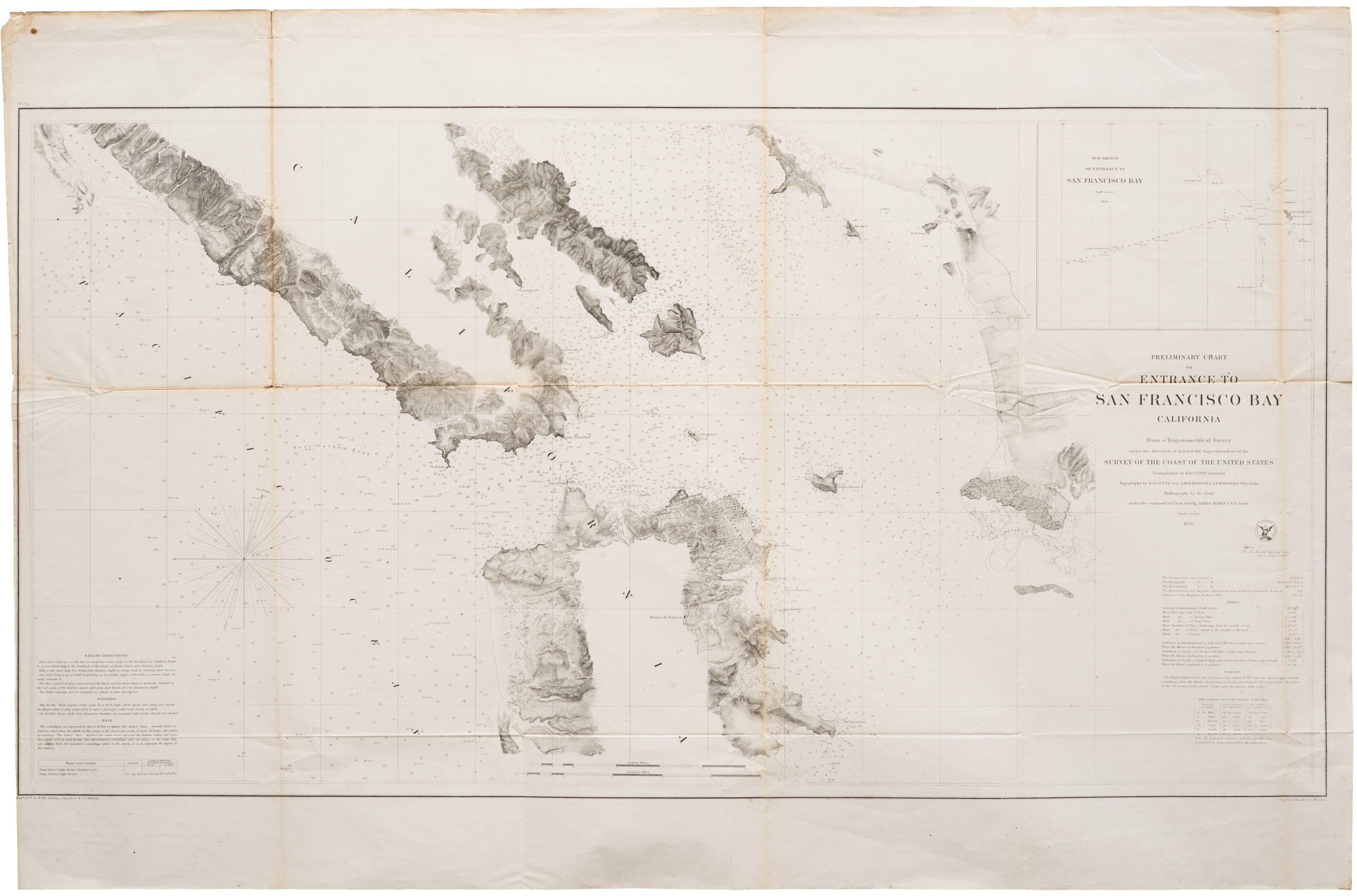 Preliminary Chart of Entrance to San Francisco Bay California