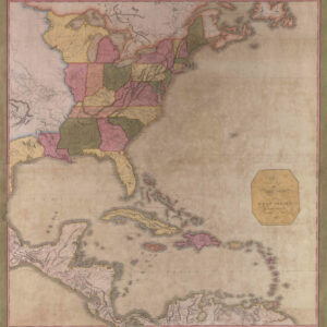 A Correct Map of the United States, With The West Indies, from the best Authorities by Samuel Lewis 1813…