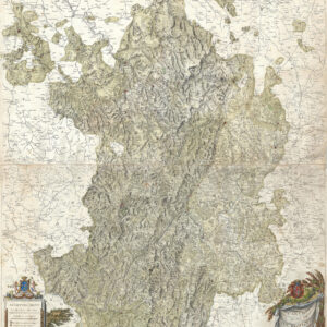 Carte du Duché de Bourgogne, Comtés et Pays adjacents dressée par Ordre de M.M.