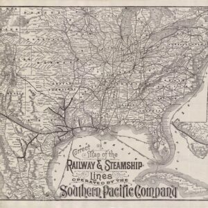 Correct Map of the Railway & Steamship lines operated by the Southern Pacific Company…
