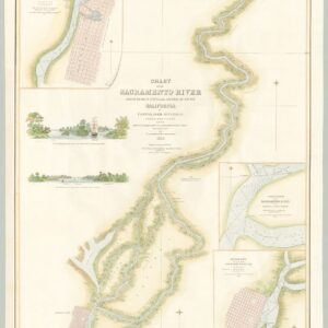 Chart of the Sacramento River From Suisun City to the American River California