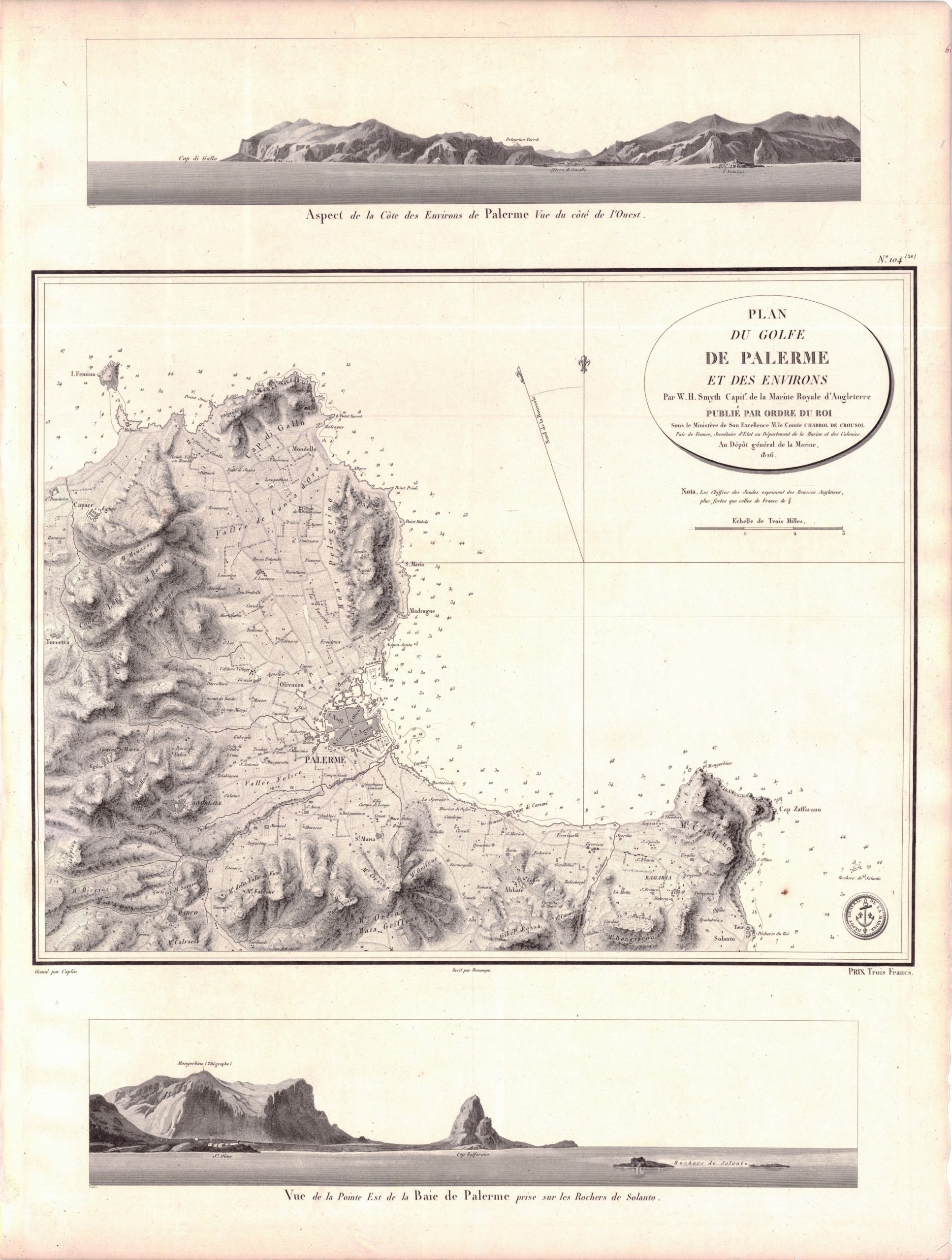 Plan du Golfe de Palerme et des Environs...