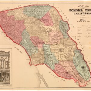 Map of Sonoma County California