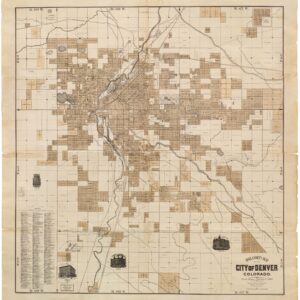 Rollandet’s Map of the City of Denver Colorado — Fourth Edition– February 1st, 1889