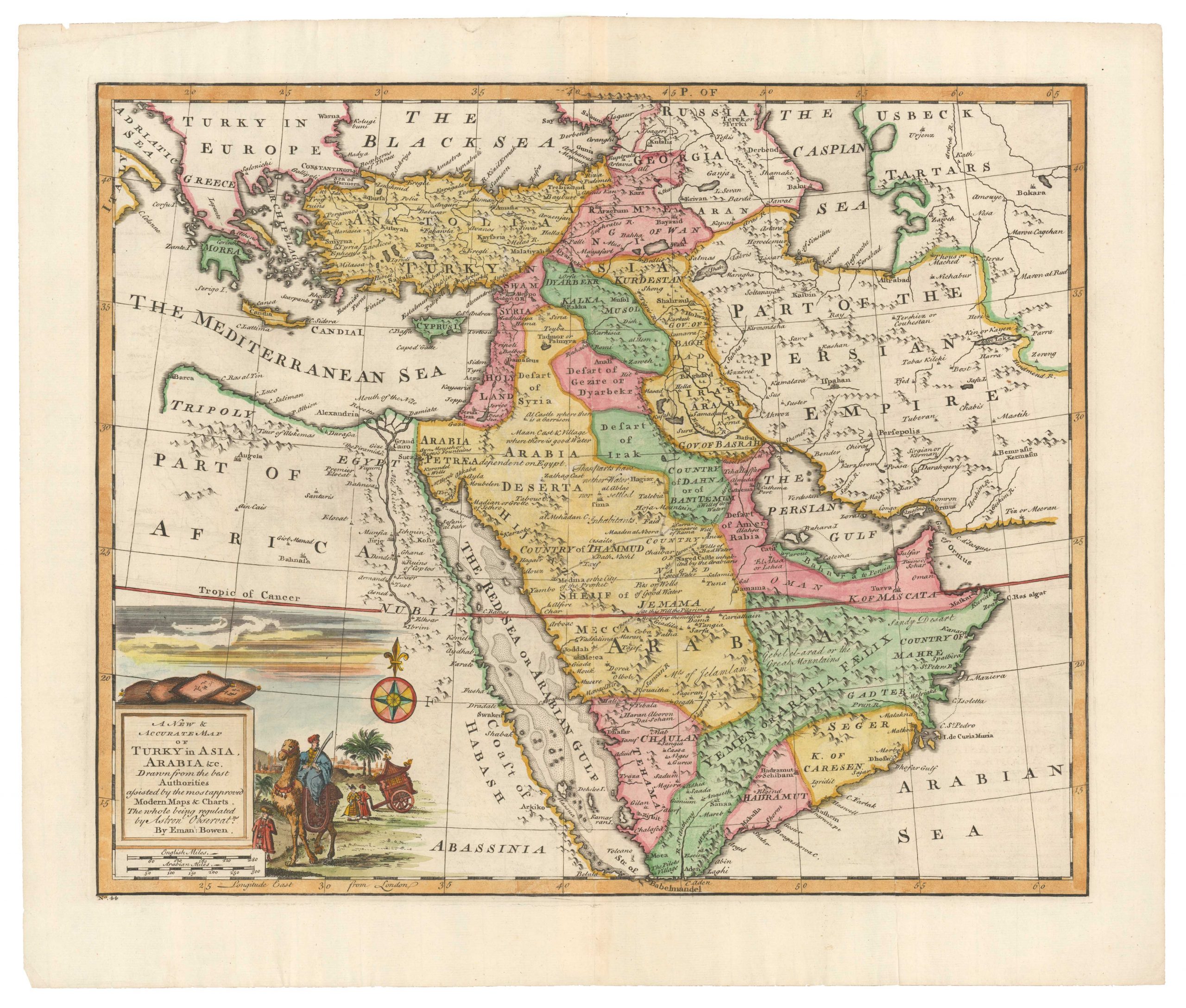 A New & Accurate Map of Turky in Asia, Arabia &c...