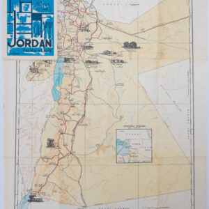 Map of Jordan. Holy Land