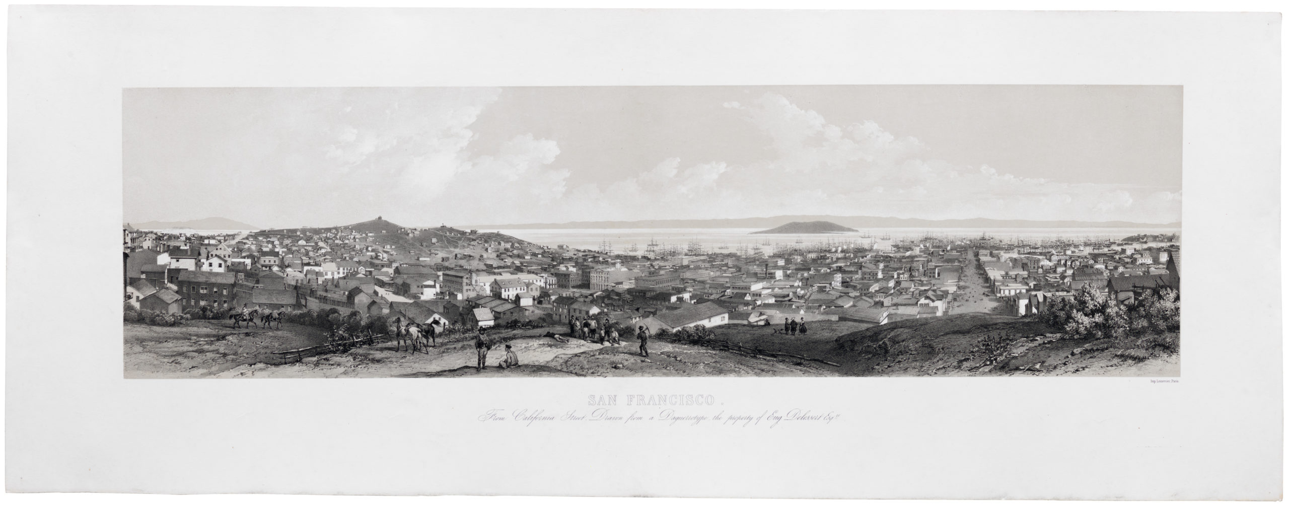 San Francisco. From California Street. Drawn from a Daguerreotype, the property of Eugene Delessert, Esq.re