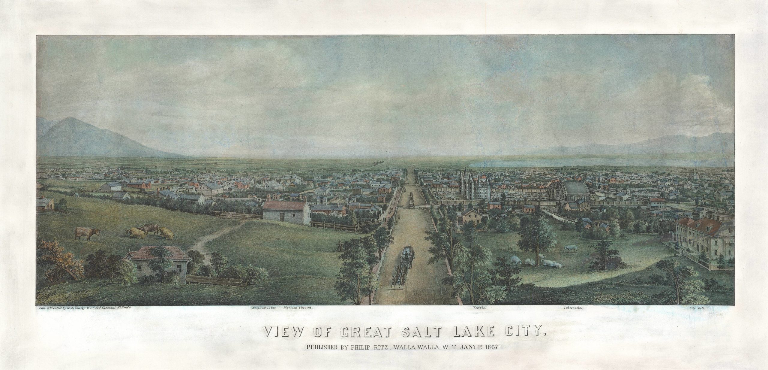 View of Great Salt Lake City