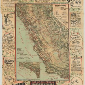 Map of California Roads For Cyclers [with Cycling Atlas]