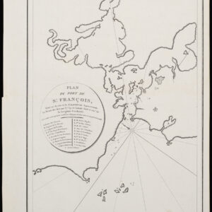 Plan du Port de St. François, Situé su la côte de la Californie Septentrionale. La Pointe de Rois par 37o.59′. de Latitude Nord et 124o.54′. de Longitude Occidentale