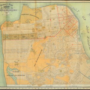 Britton & Rey’s Guide Map of the City of San Francisco. 1887. Copyright. (with) Index to Street Guide Map of San Francisco, Cal. by Britton & Rey