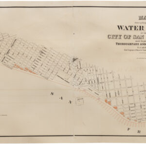 Map Showing the Water Front of the City and County of San Francisco. as established by the Board of State Harbor Commissioners, the Governor of the State of California, and the Mayor of the City & County of San Francisco. September 12th, 1877.