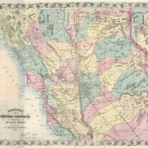 Bancroft’s New Map of Central California Compiled by Wm. Henry Knight…