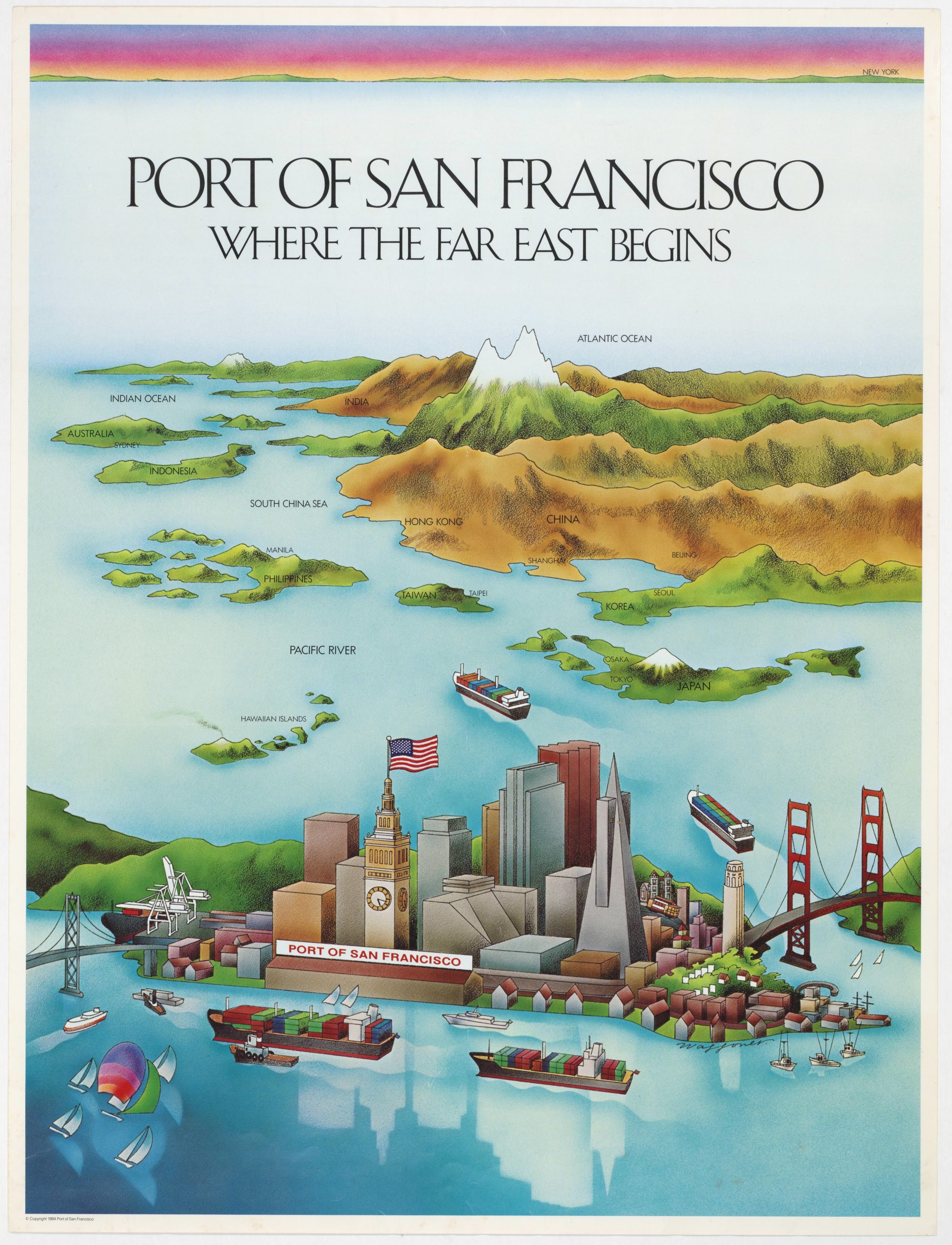 PORT OF SAN FRANCISCO. WHERE THE FAR EAST BEGINS