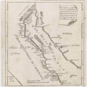 Seno de California, y su costa oriental nuevamente descubierta, y registrada desde el Cabo de las Virgenas, hasta su termino, que es el Rio Colorado ano 1747…