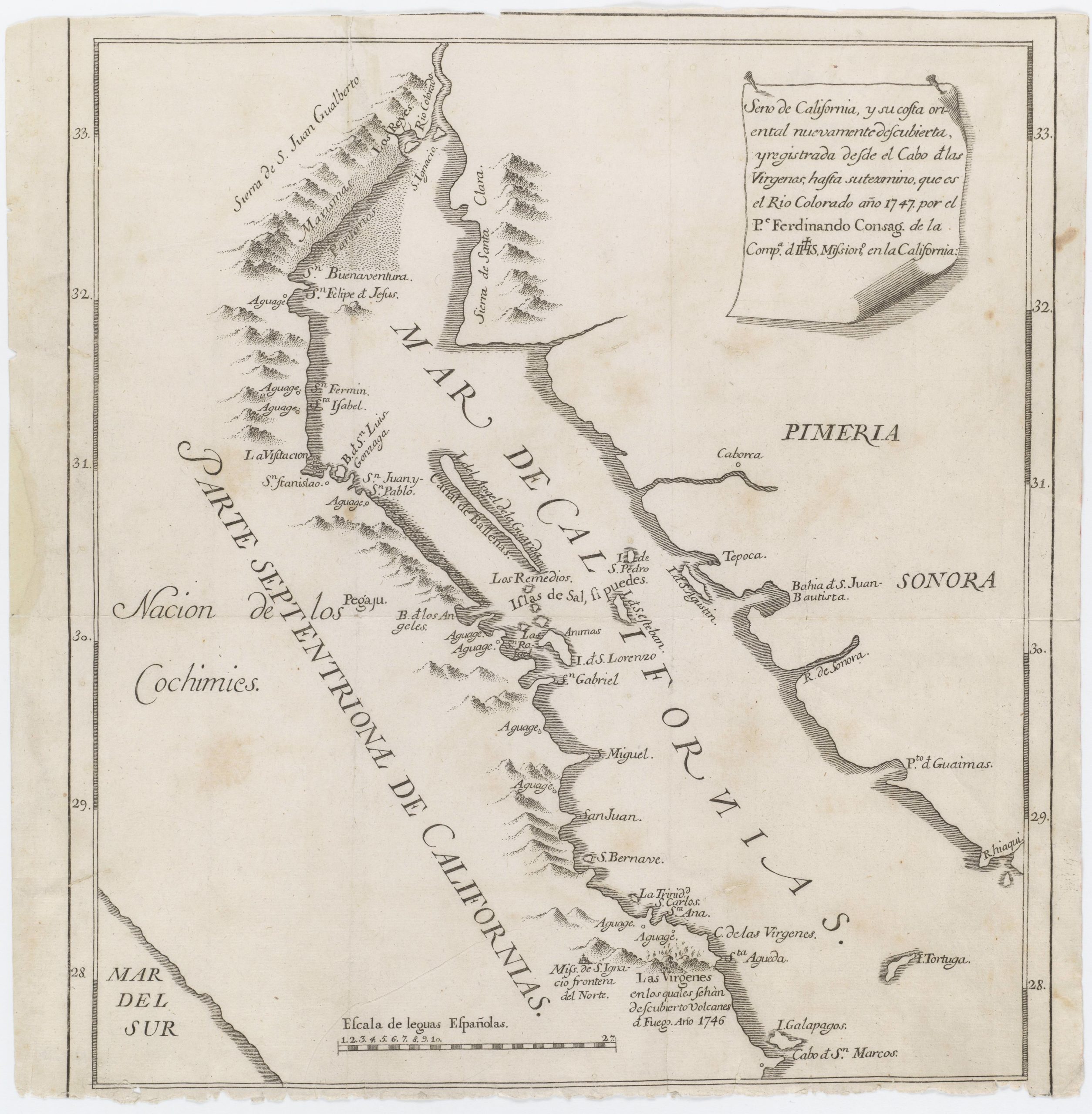 Seno de California, y su costa oriental nuevamente descubierta, y ...