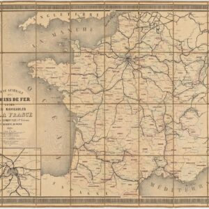 Cartes Générale des Chemins de Fer et des Voies Navigables de La France