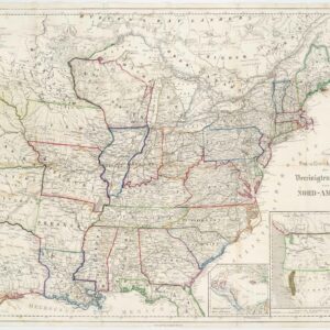 Neueste Post-u. Eisenbahn Karte der Vereinigten Staaten von Nord-America.