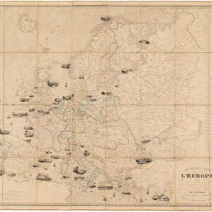 Carte pittoresque & maritime de l’Europe: indiquant la division des Etats, les routes et chemins de fer…