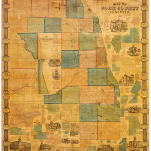 Map of Cook County Illinois.