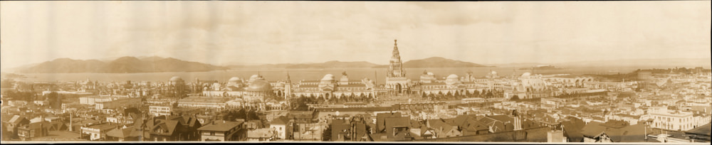 Panama-Pacific International Exposition Panorama Photograph 1915.