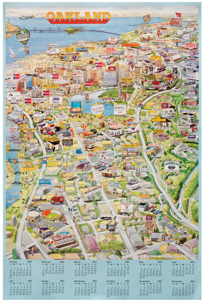 Oakland [1993 calendar map]