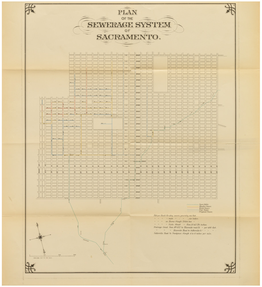 Plan of the Sewerage System of Sacramento