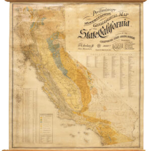 Preliminary Mineralogical and Geological Map of the State of California Issued By The California State Mining Bureau. January 1st 1891.