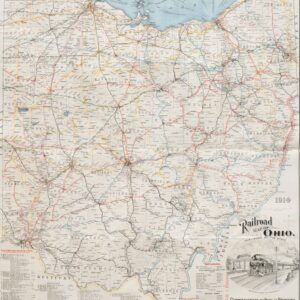 Railroad Map of Ohio. Published By The State. 1914.