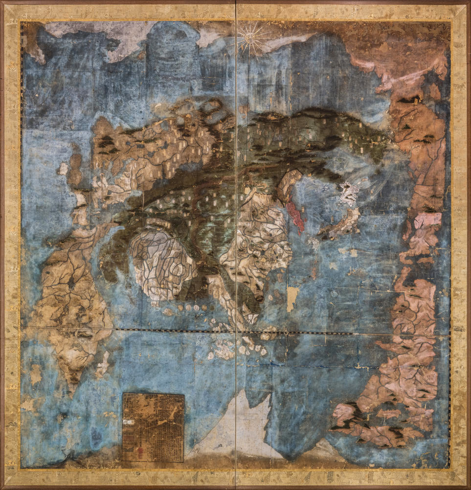 Bankoku Ichiran no Zu [Japanese Manuscript Map of the World]