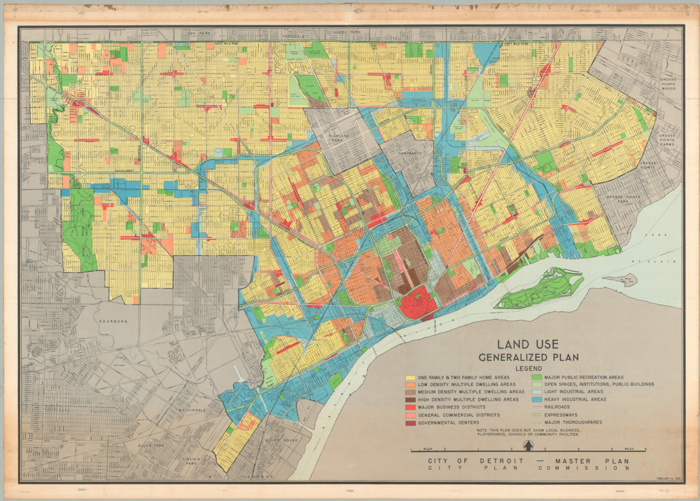 Land Use & Generalized Plan. City of Detroit - Master Plan