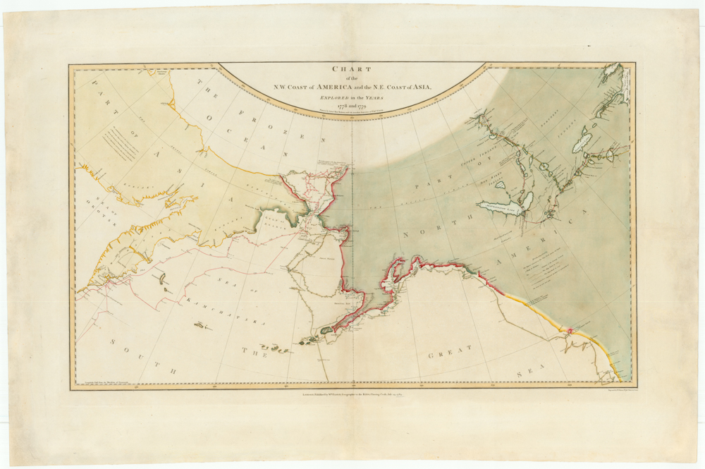 Chart of the N. W. Coast of America and the N. E. Coast of Asia, Explored in the Years 1778 and 1779. Prepared by Lieut’t Henry Roberts, under the immediate Inspection of Capt. Cook.