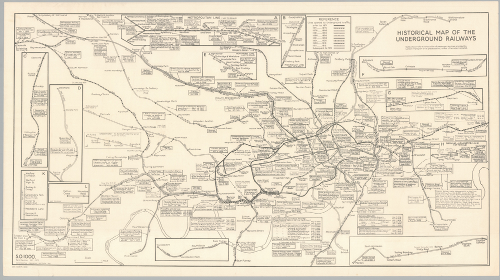 Historical Map of the Underground Railways