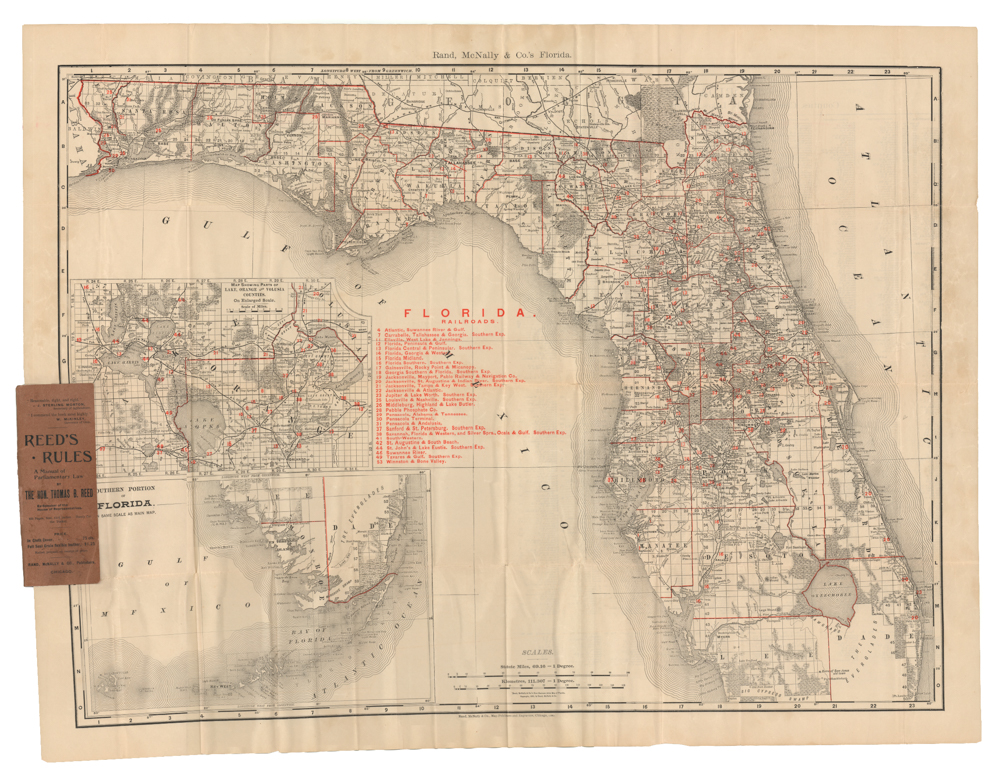 The Rand-McNally Vest Pocket Map of Florida