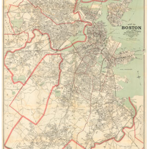 Map of Boston and Vicinity