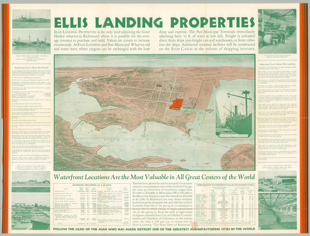 Ellis Landing Richmond: Industrial Harbor and Business Properties. California's Richest Investment Opportunity