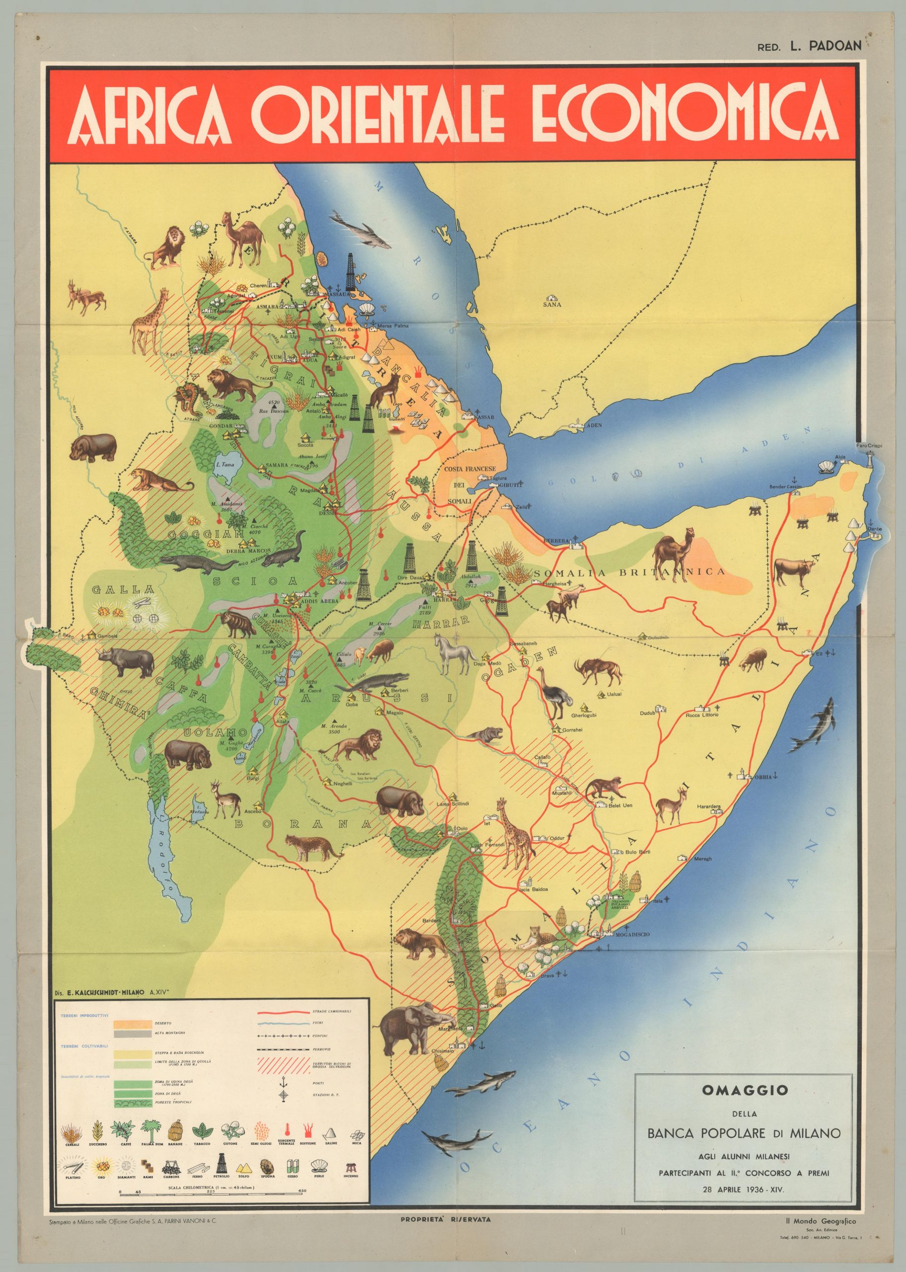 Carta Economica dell'Africa Orientale
