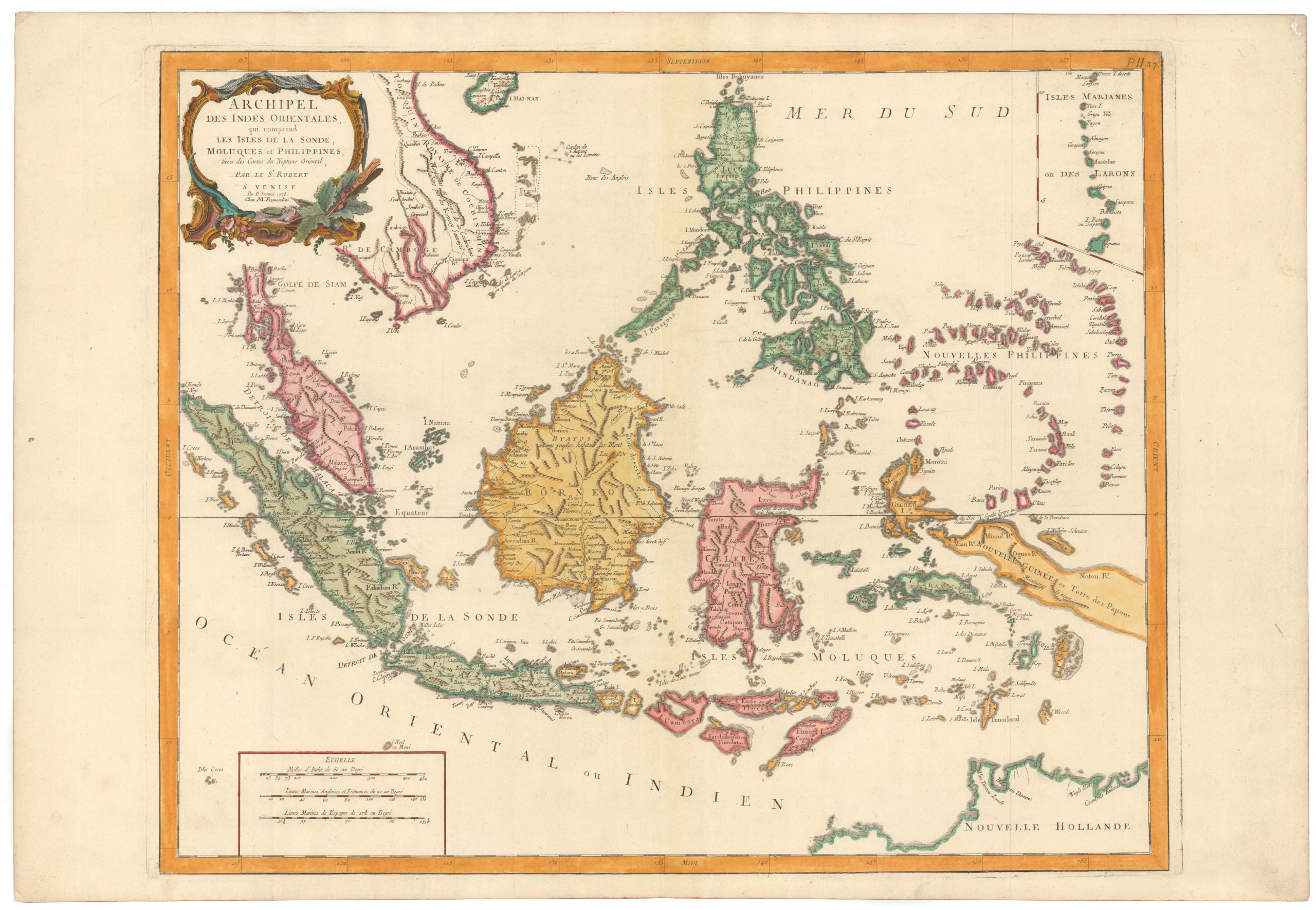 Archipel des Indes orientales qui comprend les isles de la Sonde, Moluques et Philippines